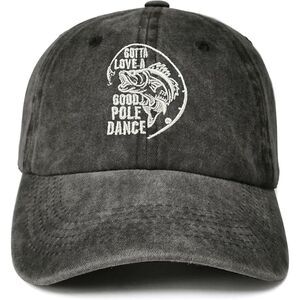 Unisex Black Gotta Love Good Pole Dance Embroidery Adjustable Size Baseball Cap